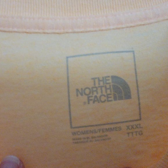 North Face Tshirt Peach color Size XXXL NWT - Picture 3 of 5